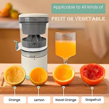Imagem de Espremedor elétrico portátil automático liquidificador de suco fresco com carregamento usb