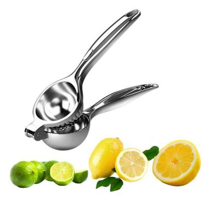 Imagem de Espremedor Manual P/ Limão Suco Prático Drink Chef Gourmet Aço Inox Maciço 
