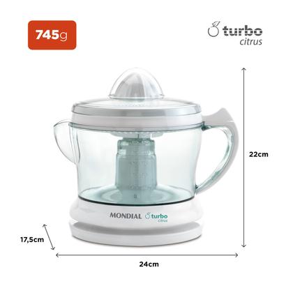 Imagem de Espremedor Turbo Citrus Mondial Branco 25W E-01