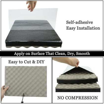 Imagem de Espuma de isolamento acústico BXI Espuma de célula fechada para isolamento acústico, pacote com 2