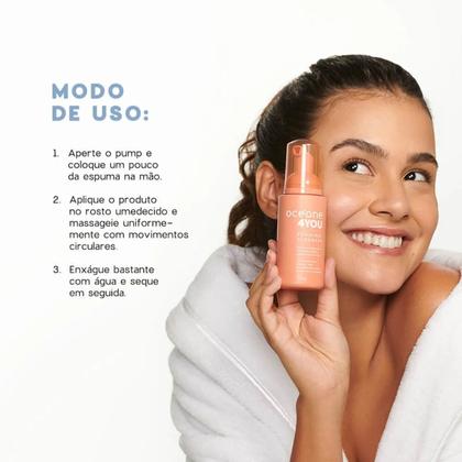 Imagem de Espuma de limpeza facial com ácido salicílico 4you 100ml