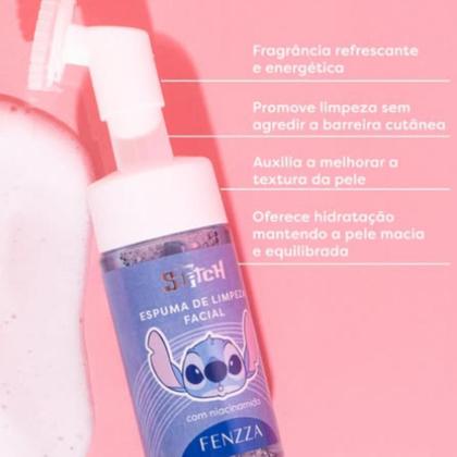 Imagem de Espuma de Limpeza Facial com Miacinamida Stitch 150ml Fenzza