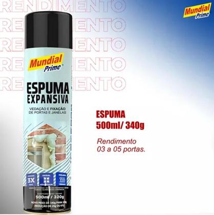 Imagem de Espuma Expansiva De Veda E Fixa Mp90 500ml Mundial Prime