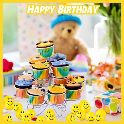 Imagem de Espuma facial Stress Balls Skylety Mini Smile 3 cm e 100 peças