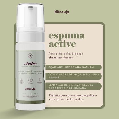 Imagem de Espuma Íntima Natural ACTIVE  150mL  Limpeza Suave, pH Equilibrado, Hidratação e Proteção