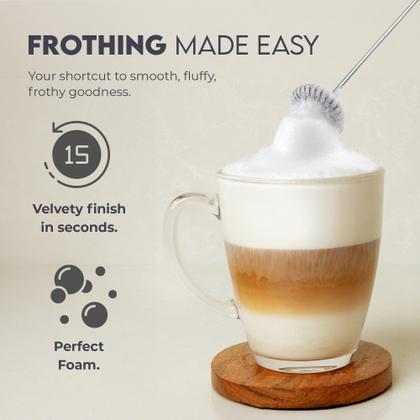 Imagem de Espumador de Leche Zulay Kitchen Eléctrico Portátil con Pilas