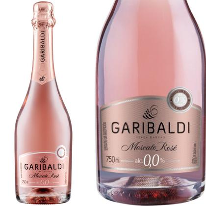 Imagem de Espumante Moscatel Rose Sem Álcool Garibaldi Zero 750ml