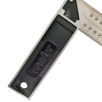 Imagem de Esquadro Alumínio Profissional 30cm 12" 0120 - Vonder