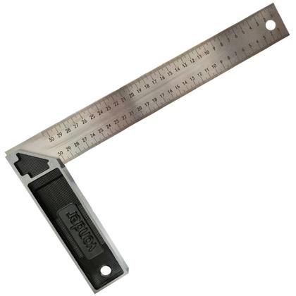 Imagem de Esquadro Alumínio Profissional 30cm 12" 0120 - Vonder