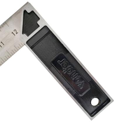 Imagem de Esquadro Alumínio Profissional 30cm 12" 0120 - Vonder