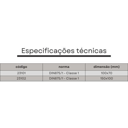 Imagem de esquadro com base 100x70 mm classe 0