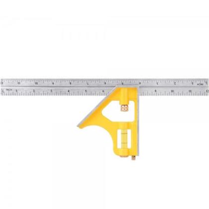 Imagem de Esquadro Combinado 12 Pol com Régua Inoxidável VONDER