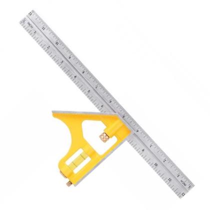 Imagem de Esquadro Combinado 12 Pol com Régua Inoxidável VONDER