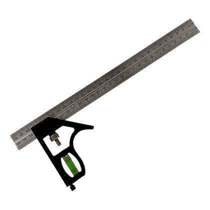 Imagem de Esquadro Combinado 12pol 300mm Marceneiro Carpinteiro