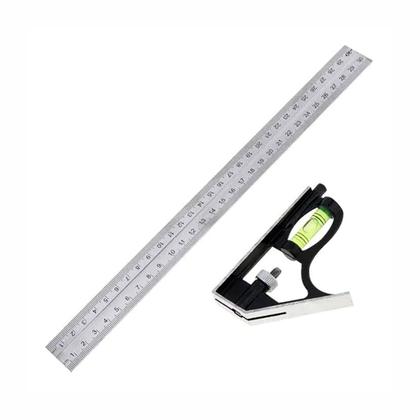 Imagem de Esquadro Combinado 12pol 300mm Marceneiro Carpinteiro