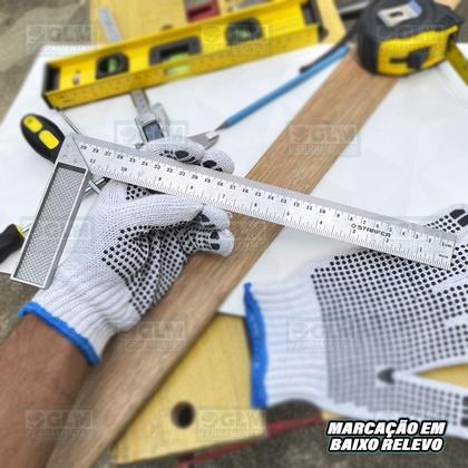 Imagem de Esquadro De Aço Inox C/ Cabo De Alumínio 12'' 30 Cm