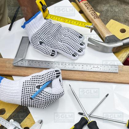 Imagem de Esquadro De Aço Inox C/ Cabo De Alumínio 12'' 30 Cm