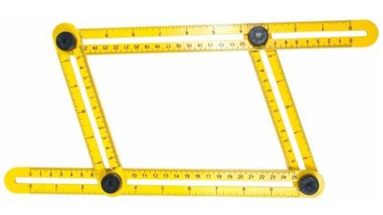 Imagem de Esquadro Inteligente Régua Medidora Multi Ângulo Pedreiro Easy Ruller Regua Inteligente - Western