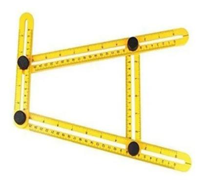 Imagem de Esquadro Inteligente Régua Medidora Multi Ângulo Pedreiro Easy Ruller Regua Inteligente - Western