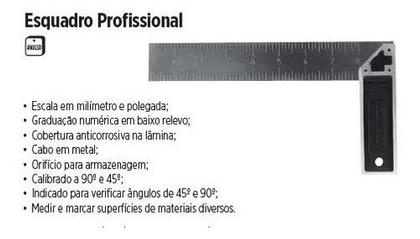 Imagem de Esquadro Profissional Aluminio 12" 30cm 46-536 Stanley