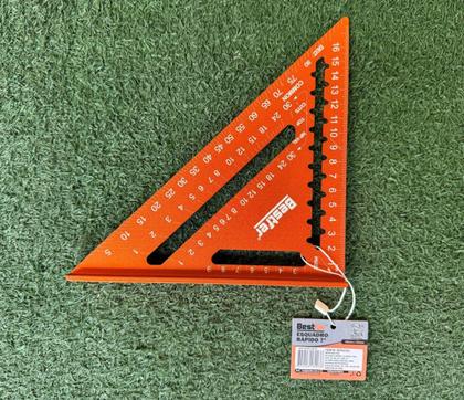 Imagem de Esquadro Rápido 7'' Polegadas Triangular Carpintaria Marcenaria - Bestfer