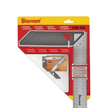 Imagem de Esquadro Starrett Cabo Alumínio 35cm 14"