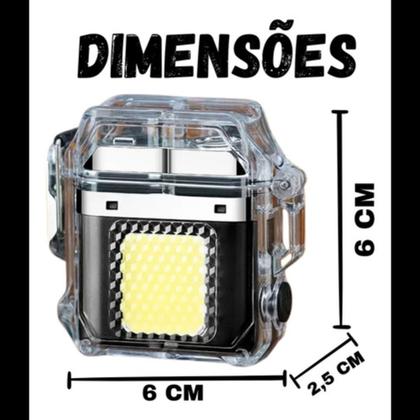 Imagem de Esqueiro Acendedor De Plasmas Isqueiro Portátil Eletrônico Recarregável Usb a prova d'água HX7750