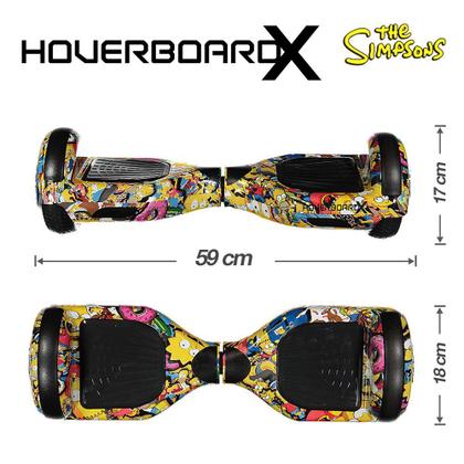 Imagem de Esqueite Elétrico 6,5 Os Simpsons HoverboardX Led