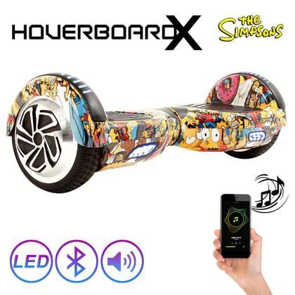 Imagem de Esqueite Elétrico 6,5 Os Simpsons HoverboardX Led
