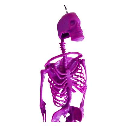 Imagem de Esqueleto Halloween de Borracha Roxo Neon - 33cm