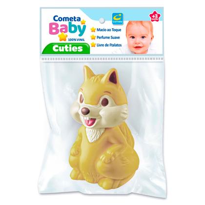 Imagem de Esquilo Brinquedo Soft Para Bebê Mordedores Bichinhos 100% Vinil Macio Banho Banheira Brinquedo