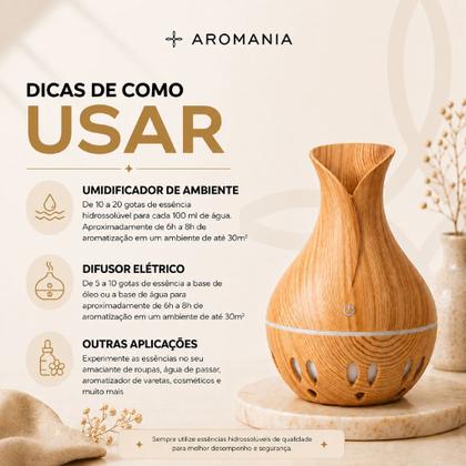 Imagem de Essências Aromáticas 15ml Alta Fixação Para Difusor Elétrico Umidificador e Sabonete Artesanal Kit 10 Unidades