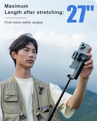 Imagem de Estabilizador de Cardan EvoSelfie 27 com Haste de Extensão e Tripé