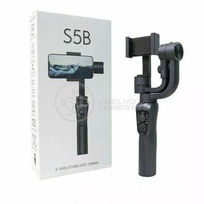 Imagem de Estabilizador de Mão Eletrônico Portátil Gimbal S5B 3 Eixos Bluetooth USB Câmera Celular Smartphone