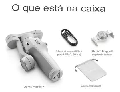 Imagem de Estabilizador Dji Osmo Mobile 7 - Br Dji131 Cinza