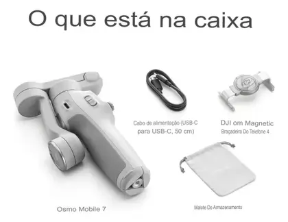 Estabilizador Dji Osmo Mobile 7 Br Dji131 Cinza - Drone - Magazine