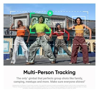 Imagem de Estabilizador Gimbal Mobile Insta 360 Flow 2