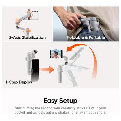 Imagem de Estabilizador Gimbal Mobile Insta 360 Flow 2