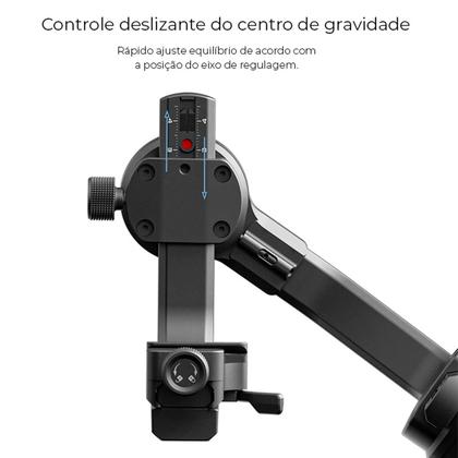 Imagem de Estabilizador Gimbal Para Câmera Profissional Sony Canon Nikon Dslr 2.5kg Feiyutech Scorp-c