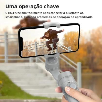 Imagem de Estabilizador Gimbal Portátil de 3 Eixos para Smartphone - Gravação de Vídeo para Android e iPhone