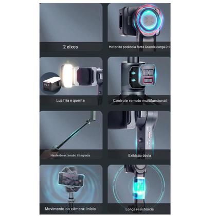 Imagem de Estabilizador Gimbal Profissional e Portátil de 3 Eixos