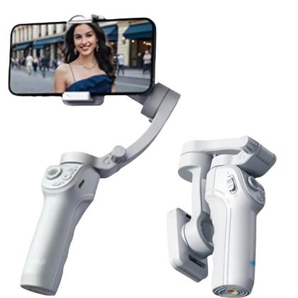 Imagem de Estabilizador Gimbal S5 3 Eixos Peining Smartphone celulares cor:Branco