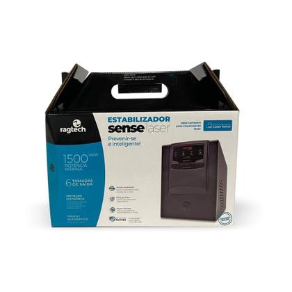Imagem de Estabilizador New Sense Laser SE 3200VA Mono/220V 6 Tomadas Ragtech - 20SEL3552