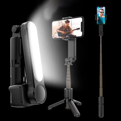 Imagem de Estabilizador Selfie Stick Tripod Tripé Wireless Botões