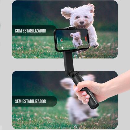 Imagem de Estabilizador Selfie Stick Tripod Tripé Wireless Botões