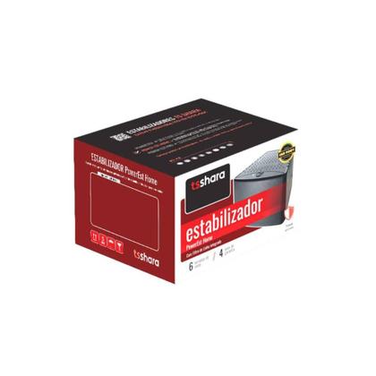 Imagem de Estabilizador TS Shara Powerest Home 2000VA E.Mono 220 220V 6 Tomadas 9020