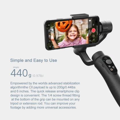 Imagem de Estabilizador Zhiyun Cinepeer CII Estabilizador Para Celular cardan de 3 Eixos