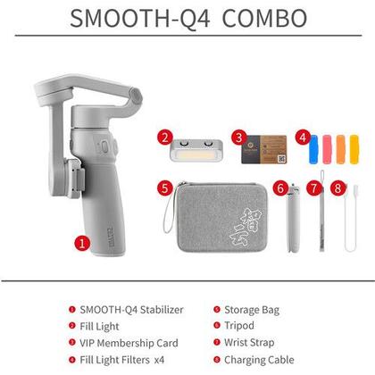Imagem de Estabilizador zhiyun smooth-q4 combo smartphone gimbal