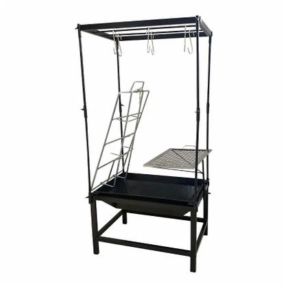 Imagem de Estação Churrasco Fogo de Chão Lareira Grelha Aço e Varal