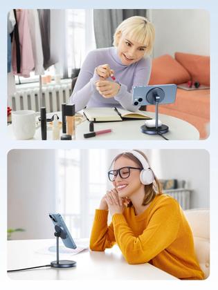 Imagem de Estação de carregamento sem fio UGREEN MagFlow para iPhone e AirPods